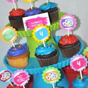 birthday celebration sticker labels
