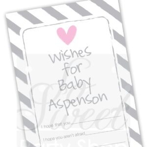 baby shower stickers - heart and stripe pastel set of 24