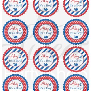 Nautical Baby Shower Decorative Stickers