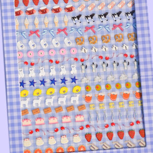 nail art decals floral design