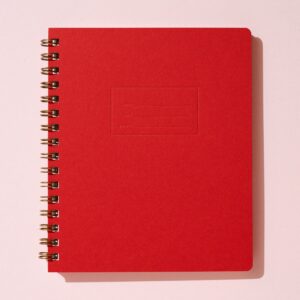 notebook warm red