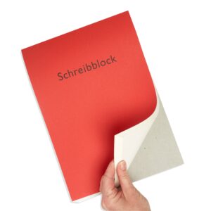 writing pad a4 red