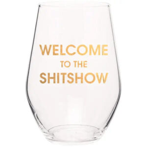 Stylish Stemless Wine Glass
