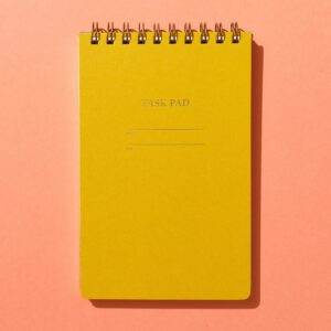 Task Planner Notebook Mustard