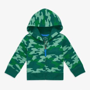 Baby zip hoodie in camo