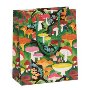 mushroom themed gift bag